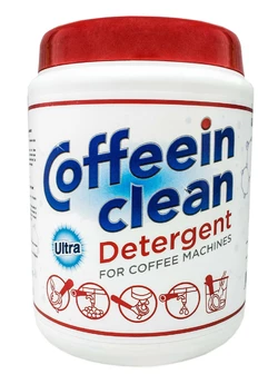 Средство порошок для чистки кофемашин от кофейных жиров 900 г Coffeein clean Detergent ULTRA Средство порошок для чистки кофемашин от кофейных жиров 900 г Coffeein clean Detergent ULTRA