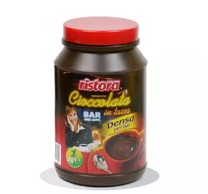 Густой горячий шоколад шоколадный напиток Ristora в банке 1кг